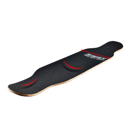  KYCD Skateboard Maple Long Board Erwachsene Maedchen Skateboard Teens Brush Street Dance Board Anfaenger Allrad Roller (mit Flash-Rad) (Farbe : A)