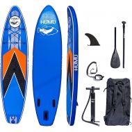 KYNG HUMU 10.5 Inflatable Stand Up Paddle Board, SUP Bundle w/ Accessories, Backpack, Paddle, Pump, Safety Leash, Skeg, Repair Kit, Non-Slip Deck