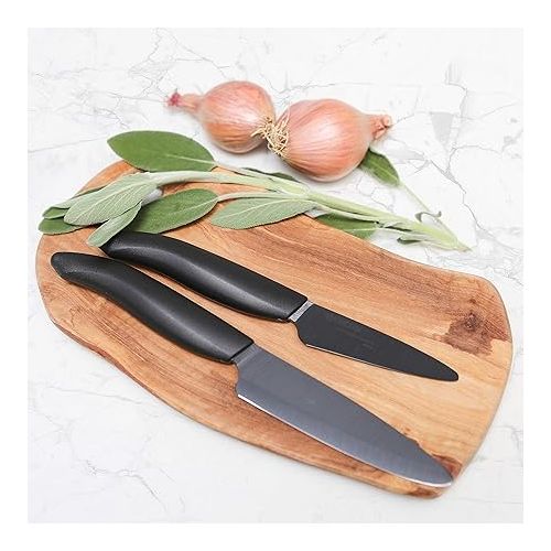  Kyocera FK-3PC-BKBK Ceramic Advanced Knife Set, 5.5