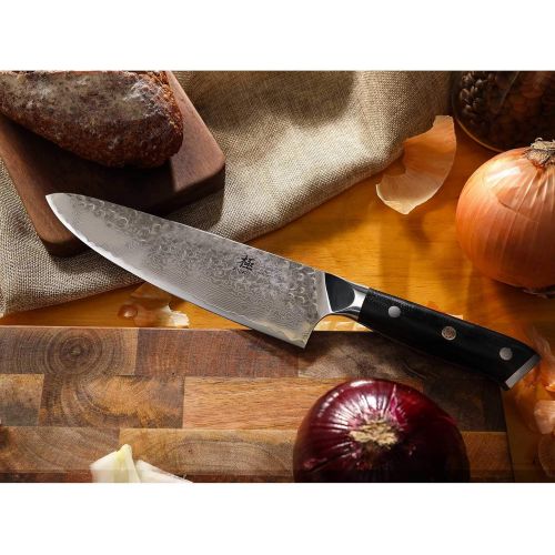  [아마존핫딜][아마존 핫딜] KYOKU Daimyo Series - Damascus Chef Knife - Japanese VG10 Steel - with Sheath & Case (Chef Knife 8)