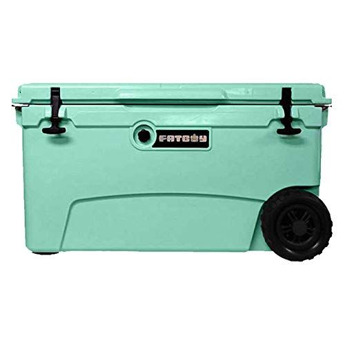  KYSEK Fatboy 70QT Rotomolded Wheeled Chest Ice Box Cooler Seafoam Green