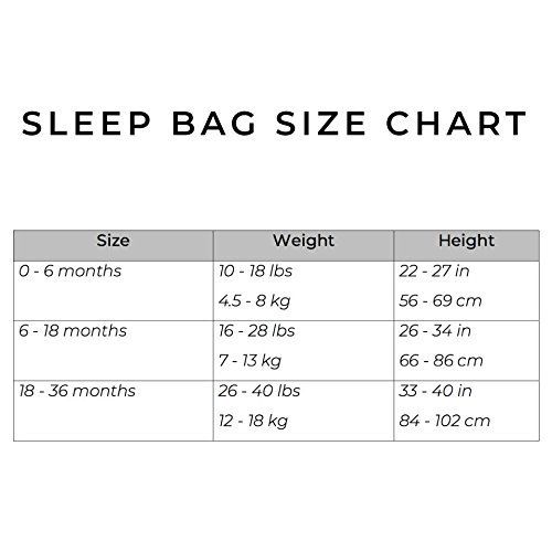  KYTE BABY Kyte BABY Sleeping Bag for Toddlers 0-36 Months - Made of Soft Bamboo Material - 2.5 tog (0-6 Months,...