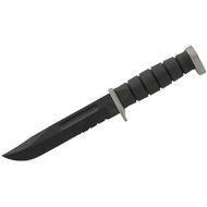 Ka-Bar KA-BAR 1281, D2 FightingUtility Knife, Serrated, black Cordura Sheath