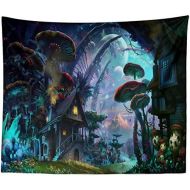 Marke: KaO0YaN KaO0YaN Wandteppich, Wandtuch, Tapestry, Tagesdecke,Indian Wall Hanging, Bed Sheet, Comforter Picnic Beach Sheet, Traumwaldhaus, 200x150cm