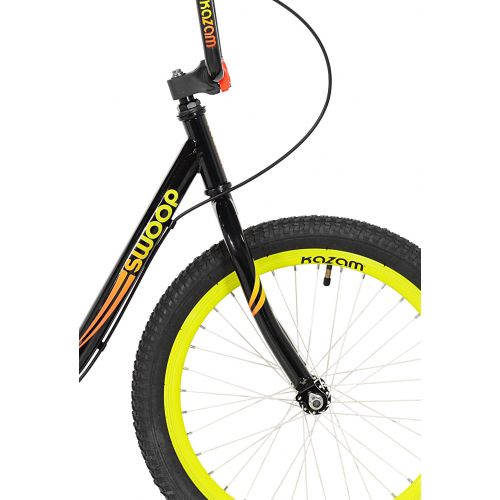  KaZAM 20 Youth, Swoop Balance Bike, SilverBlue, For Ages 8-12