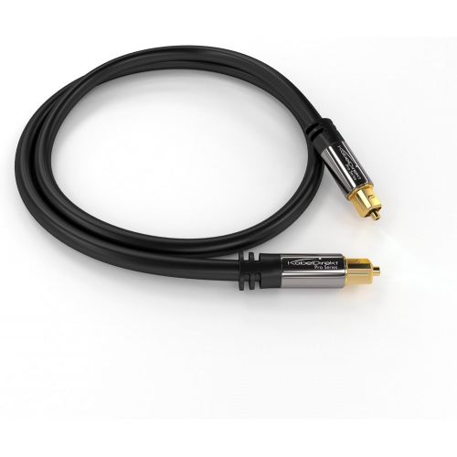  KabelDirekt ? 10 feet ? Optical Digital Audio Cable (TOSLINK Cord, Fiber Optic, Male to Male, Home Theater, Gold Plated, S/PDIF, for PlayStation 4/PS4 & Xbox One, black)