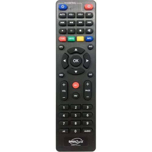  DigiQuest KabelAbel Full HD Cable Receiver Digital DVB C (HDMI, Scart, LAN, USB, Display, Buttons, 2 in 1 Remote Control)