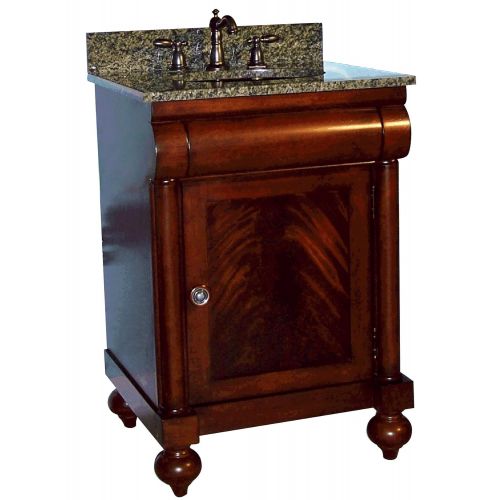  Kaco International Kaco international 348-2400 John Adams 24-Inch Vanity in a Brown Cherry Sherwin Williams Finish, Vanity Only