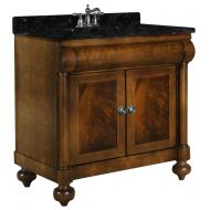 Kaco International Kaco international 348-3000-GN John Adams 30-Inch Vanity in a Brown Cherry Sherwin Williams Finish and Green Granite Top