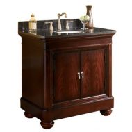 Kaco International Kaco international 893-3000TB Mount Vernon 30-Inch Vanity with a Merlot Sherwin Williams Finish including a Tan Brown Granite Top