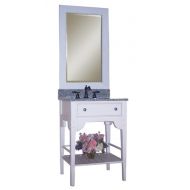 Kaco International Kaco international 340-2400-B-GN Dover 24-Inch Vanity with Distressed Black Sherwin Williams Finish and Green Granite Top
