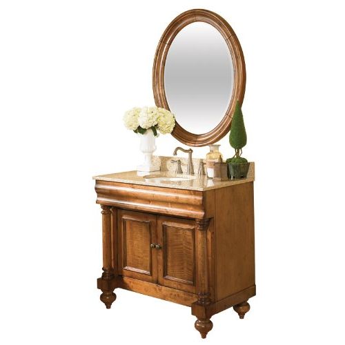  Kaco International Kaco international 725-2200-B Guild Hall Large Vanity Mirror in a Distressed Black Sherwin Williams Finish