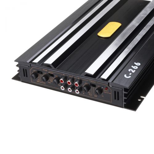  Unbranded 5800 Watt Powerful HIFI 4 Channel 12V Full-Range Car Super Brass Stereo Amplifier Subwoof Amp Audio Amplifiers Stereo High Power Amp Support 4 Speakers For Car Auto Vehicle