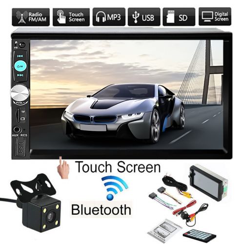  Kadell 7 1080P Touch Screen Car 2 Din Radio AM/FM AUX bluetooth USB Stereo Receiver In-Dash MP3 MP5 Player For Car + Rear View Camera