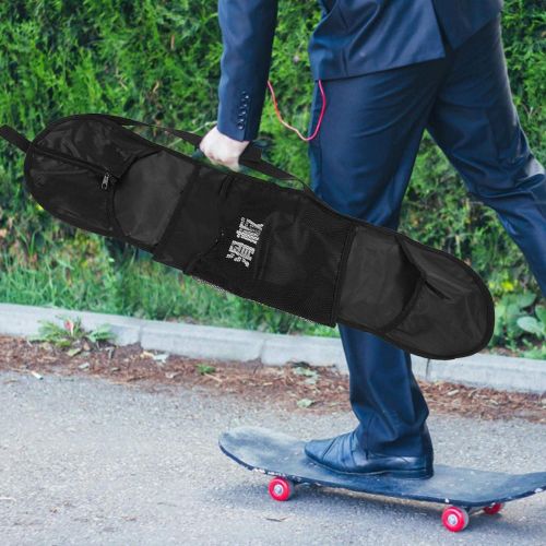  Kadimendium Skateboard Bag, Oxford Protective Case Skateboard Carry Case Longboard Turn Deck Backpack for Longboard