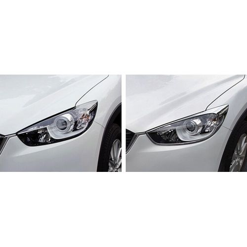  Kadore ABS Chrome Front Headlight Frame Cover Trim for Mazda SUV CX-5 CX5 2013 2014 2015 2pcs/Set