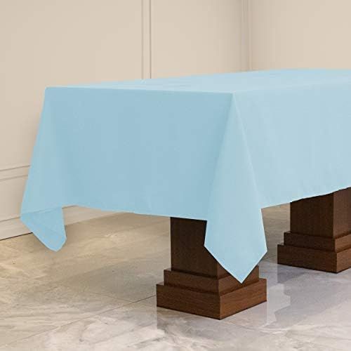  [아마존베스트]Kadut Rectangle Tablecloth (60 x 84 Inch) Baby Blue Rectangular Table Cloth for 5 Foot Table | Heavy Duty | Stain Proof Table Cloth for Parties, Weddings, Kitchen, Wrinkle-Resistan