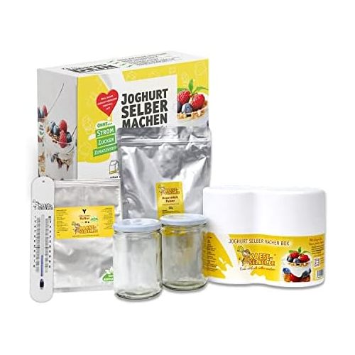  [아마존베스트]Kaese-selber.de Yoghurt Making Starter Set With Instruction (without electricity)