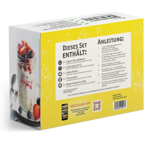  [아마존베스트]Kaese-selber.de Yoghurt Making Starter Set With Instruction (without electricity)