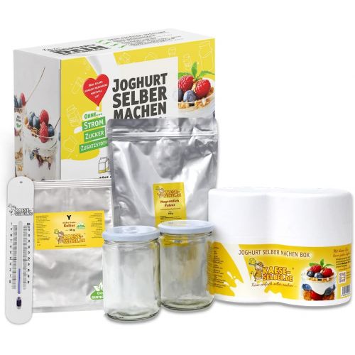  [아마존베스트]Kaese-selber.de Yoghurt Making Starter Set With Instruction (without electricity)