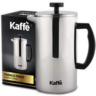[아마존베스트]Kaffe French Press Coffee Maker. Double-Wall Stainless Steel (6 Cups 0.8L). Extra Filter Included!