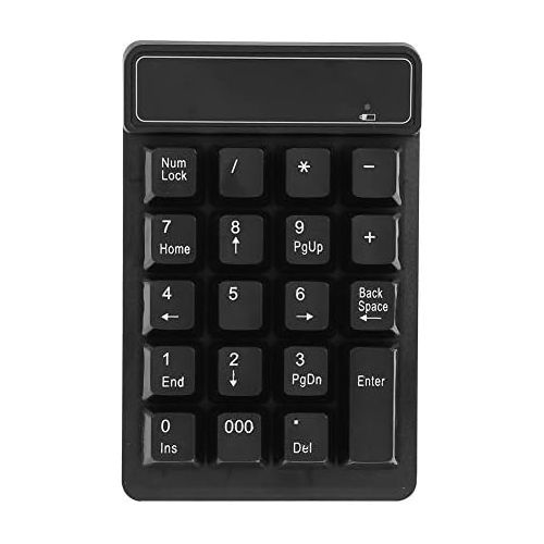  [아마존베스트]Kafuty 19 Keys Wireless Numeric Keypad Input 2.4 GHz Black Waterproof Numeric Keypad Keyboard Extension Comfortable typing for Laptop PC Desktop