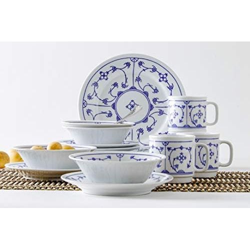  Kahla 57G104O90057C Dinnerware of 4 Pronto Porzellan Geschirrset Kombiservice 16-teilig Fruehstueckset fuer 4 Personen weiss ohne Muster Snackteller Speiseteller Mueslischuessel Kaffeebe