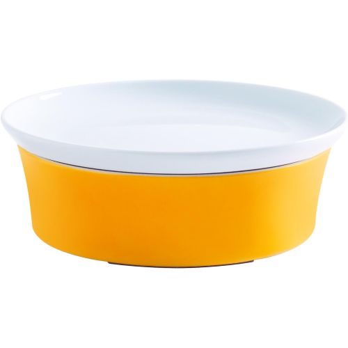  Kahla 32A325A72767C Magic Grip Auflauffrom mit Deckel bunt oval aus Porzellan Lasagne 20 cm Pastetemfrom Backfrom Orange Gelb