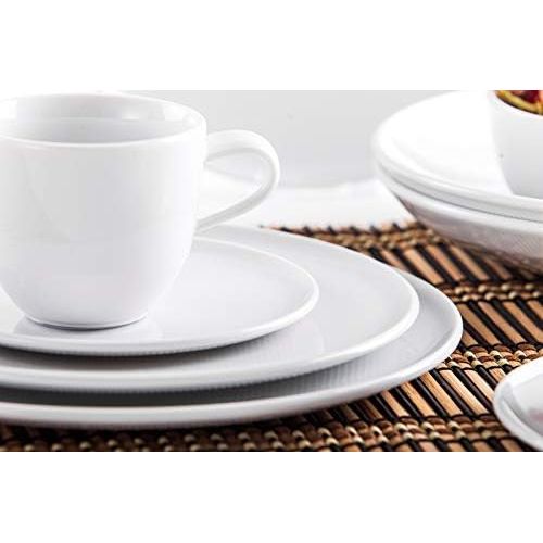  Kahla 02A293A90002C MG O - The Better Place Design 2 Go Magic Grip Set Porzellan Geschirrset fuer 2 Personen 12-teilig Tasse Schale Tellerset weiss Komplettset