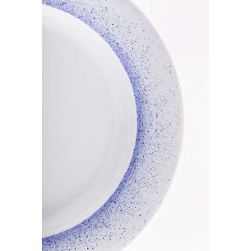  Kahla 630190O75005C Wir Machen Blau! Tafelservice Tellerset fuer 6 Personen weissblau Teller rund 12-teilig Suppenteller 25 cm grosser Speiseteller 28 cm