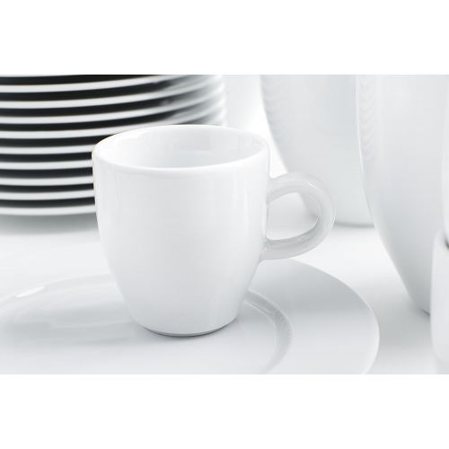  Kahla 1J0300M9001JC Classics 2. Wahl Set fuer 12 Personen Tassenset Porzellan 36-teilig weiss XXL Becher + Espressotassen Kaffeebecher gross Henkelbecher