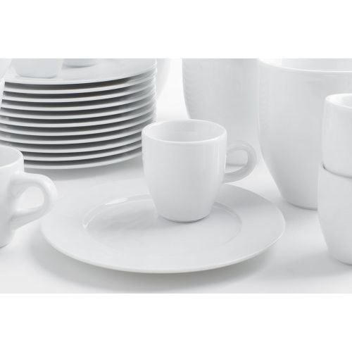  Kahla 1J0300M9001JC Classics 2. Wahl Set fuer 12 Personen Tassenset Porzellan 36-teilig weiss XXL Becher + Espressotassen Kaffeebecher gross Henkelbecher