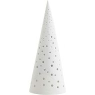 Kahler HAK Tea Light Holder, Ceramic, White, 24.5 cm