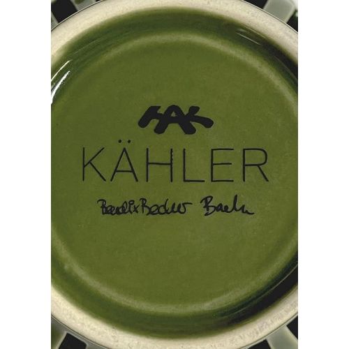  Kahler Design Orangery Garden 691203 Tea Light Holder Ceramic Green Diameter 9.5 cm Height 7.5 cm