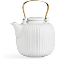 Kahler Teapot, Porcelain, White, 15cm