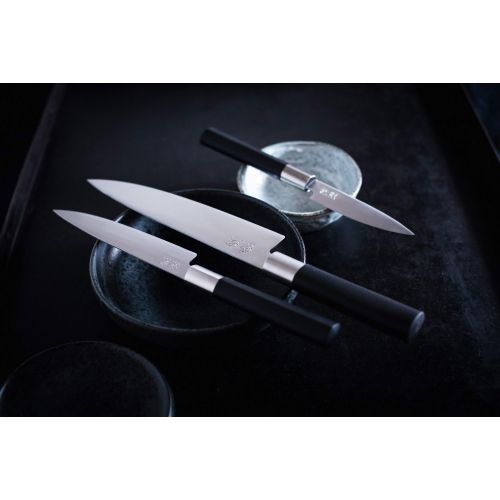  Kai Wasabi Kochmesser Set 3-teilig, Kochmesser 20 cm, Allzweckmesser 15 cm, Officemesser 10 cm