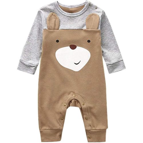  kaifongfu Infant Baby Boys Girls Cute Cartoon Printed Onesies Bodysuits Cotton Romper Jumpsuit Clothes