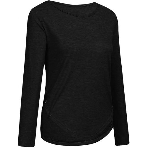  kaifongfu Women Plus Size T Shirt Solid Raglan Top Casual Long Sleeve Tunic Blouse