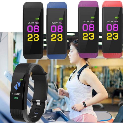  Kaimu Fitness Tracker, Activity Tracker Fitness Watch with Heart Rate Monitor,Step Counter, GPS Tracker, Waterproof Smart Bracelet Pedometer Wristband with Replacement Band for iOS