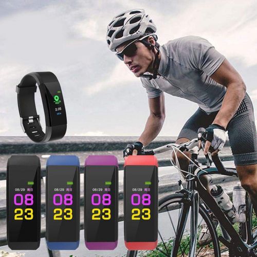  Kaimu Fitness Tracker, Activity Tracker Fitness Watch with Heart Rate Monitor,Step Counter, GPS Tracker, Waterproof Smart Bracelet Pedometer Wristband with Replacement Band for iOS