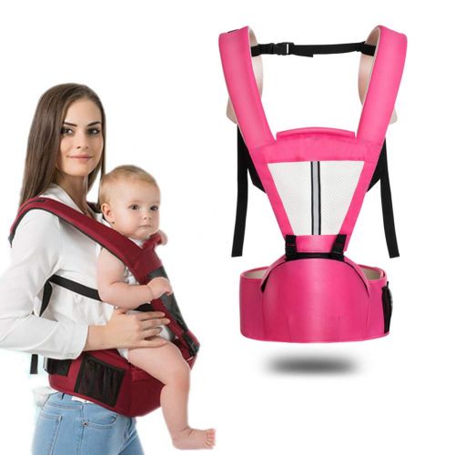  Kaipiclos Baby Carrier with Hip Seat for Newborn Infant and Toddler, Ergonomic Baby Wrap Carrier Hipseat Backpack
