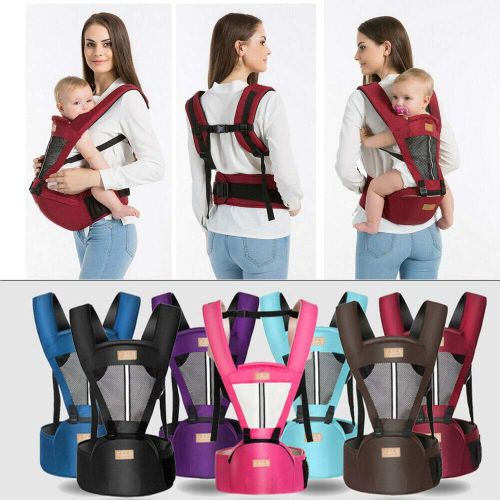  Kaipiclos Baby Carrier with Hip Seat for Newborn Infant and Toddler, Ergonomic Baby Wrap Carrier Hipseat Backpack