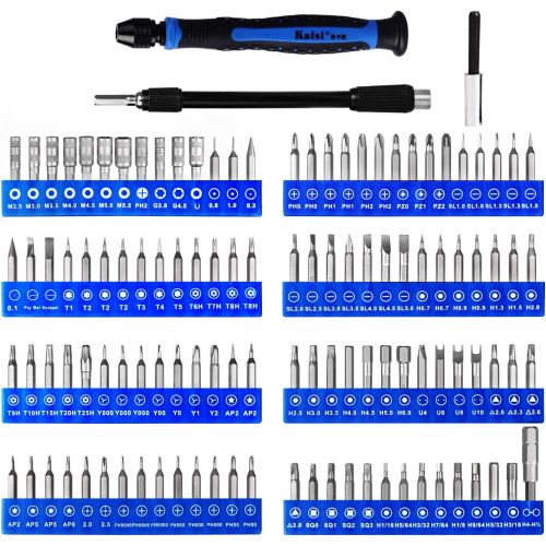  [아마존 핫딜] Kaisi 정밀 스크루 드라이버 세트 111 비트 자석 드라이버 키트 전문 전자 수리 도구 키트 휴대 전화, 아이폰, 아이패드, 맥북, PC, 태블릿, 노트북, Xbox, 게임 콘솔