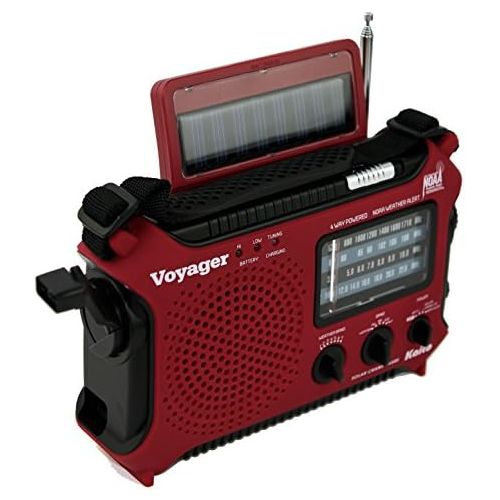  [아마존베스트]Kaito KA500RED 5-Way Powered Emergency AM/FM/SW Weather Alert Radio, Red