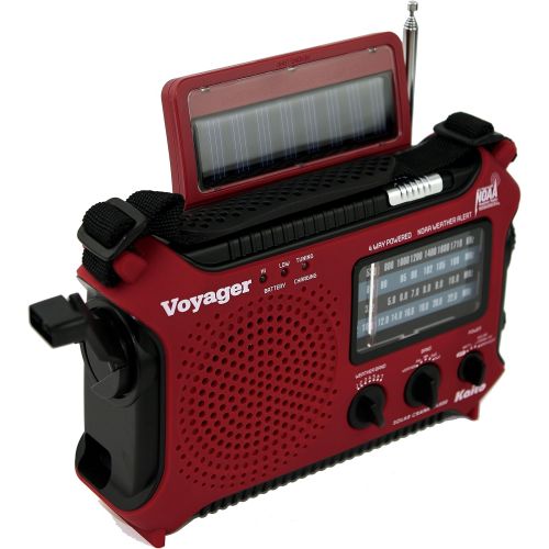  [아마존베스트]Kaito KA500RED 5-Way Powered Emergency AM/FM/SW Weather Alert Radio, Red