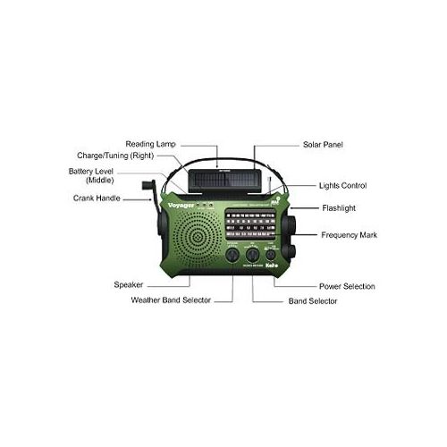  [아마존베스트]Kaito KA500BU 5-Way Powered Emergency AM/FM/SW Weather Alert Radio, Blue