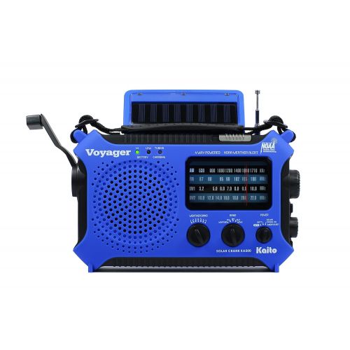  [아마존베스트]Kaito KA500BU 5-Way Powered Emergency AM/FM/SW Weather Alert Radio, Blue