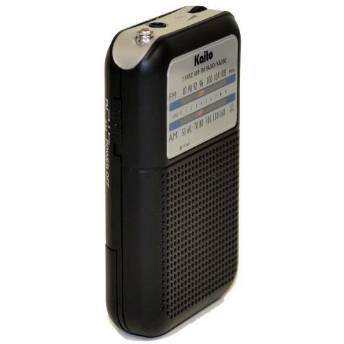  [아마존베스트]Kaito KA200 Pocket AM/FM Radio, Black