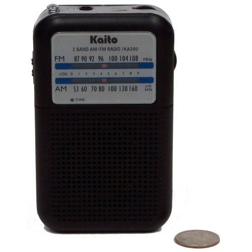  [아마존베스트]Kaito KA200 Pocket AM/FM Radio, Black