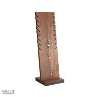 /KaizenWoodworks 18 inch Wood Necklace Display Stand Wood Jewelry Display Stand Slotted Three Color Options Craft Show Boutique Jewelry Rack Jewelry Display